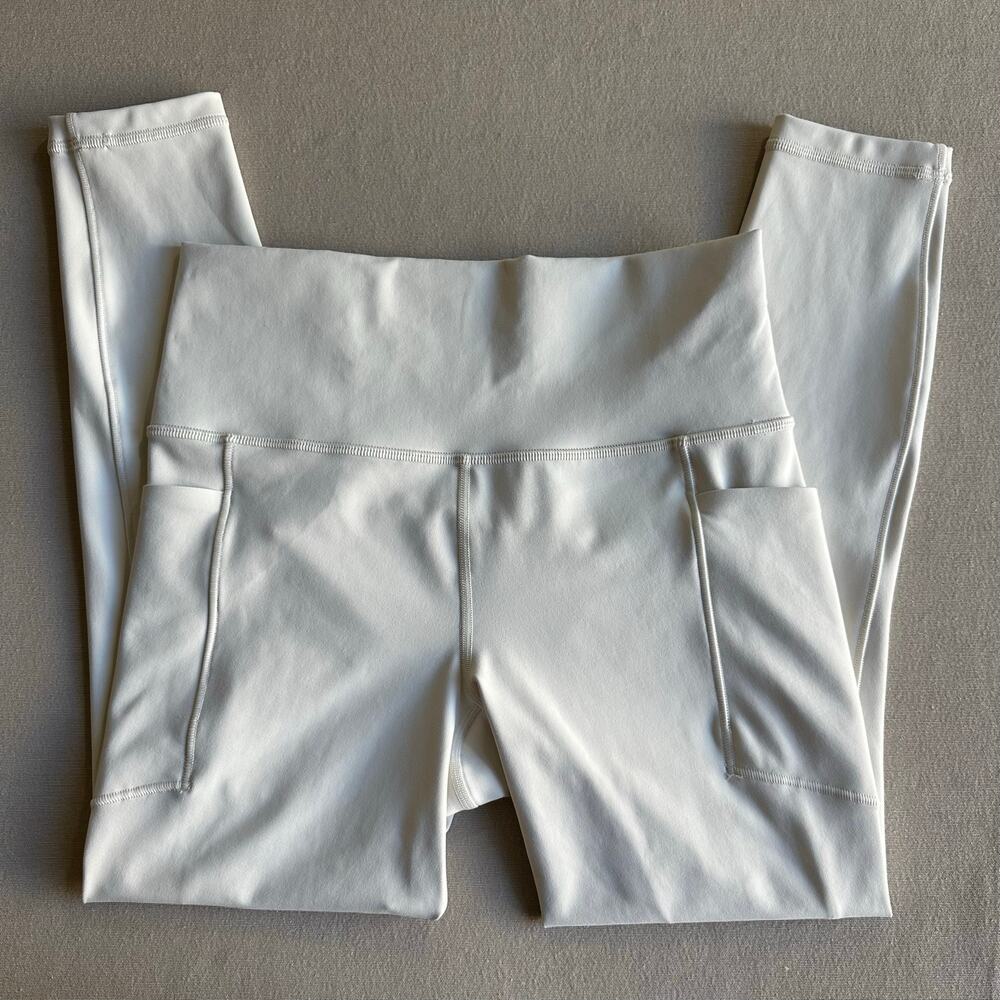 Athleta White Salutation Stash 7/8 Leggings - Picture 3 of 6
